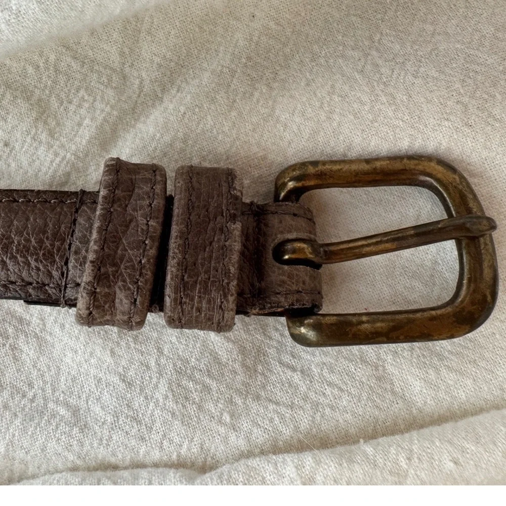 Vintage Coach Leather Belt Solid Brass Buckle Made in‎ NYC size 26